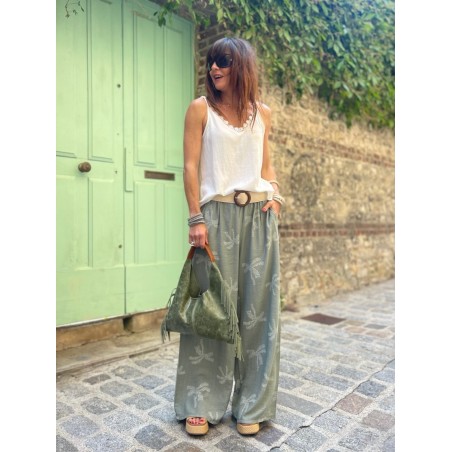 Pantalon palmier kaki