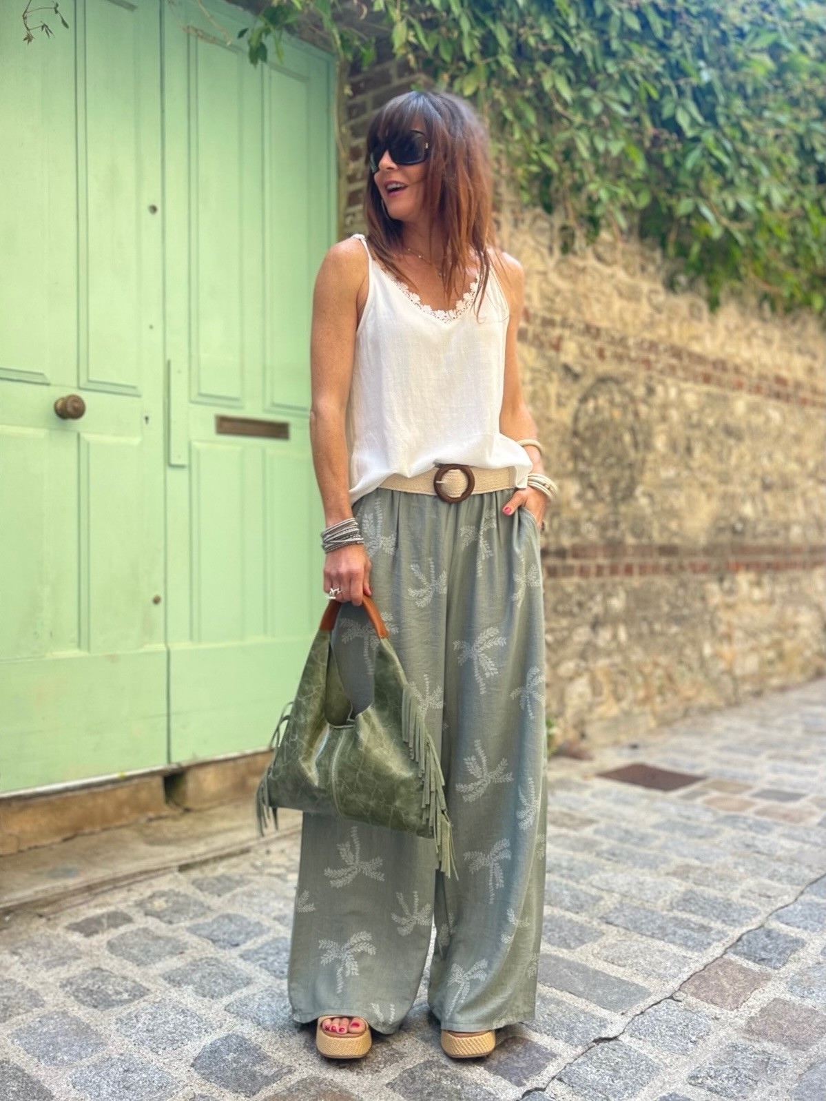 Pantalon palmier kaki