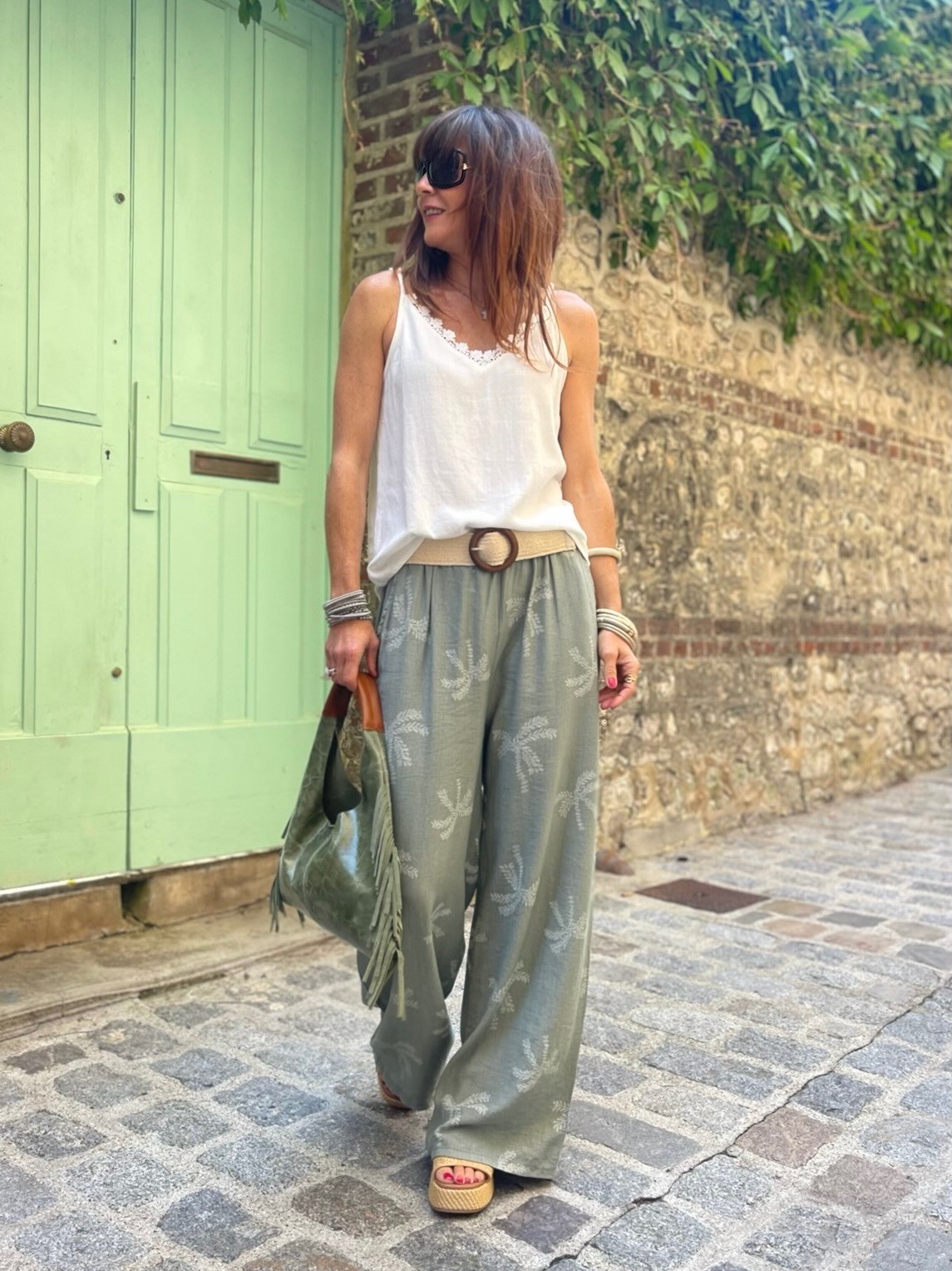 Pantalon palmier kaki