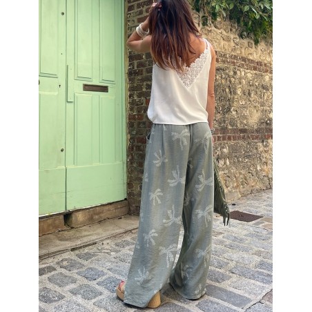 Pantalon palmier kaki