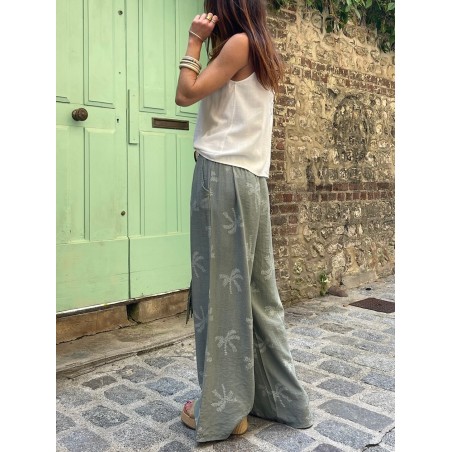 Pantalon palmier kaki