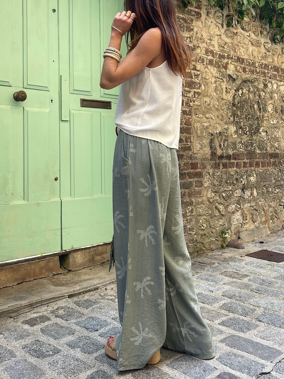 Pantalon palmier kaki