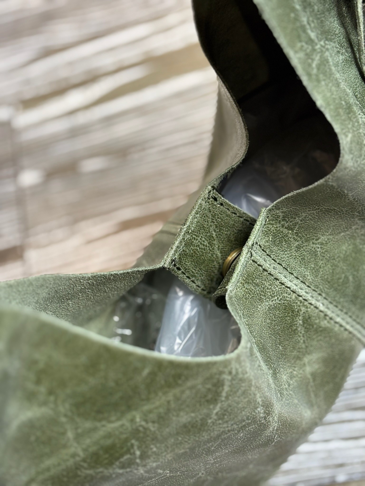 Sac kaki à franges