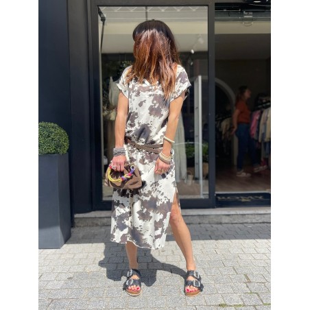 Robe longue motifs choco