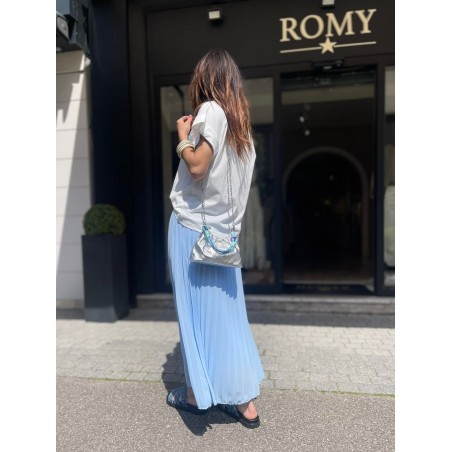 Top vintage bleu