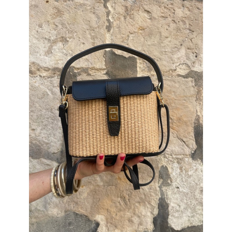 Sac rotin noir