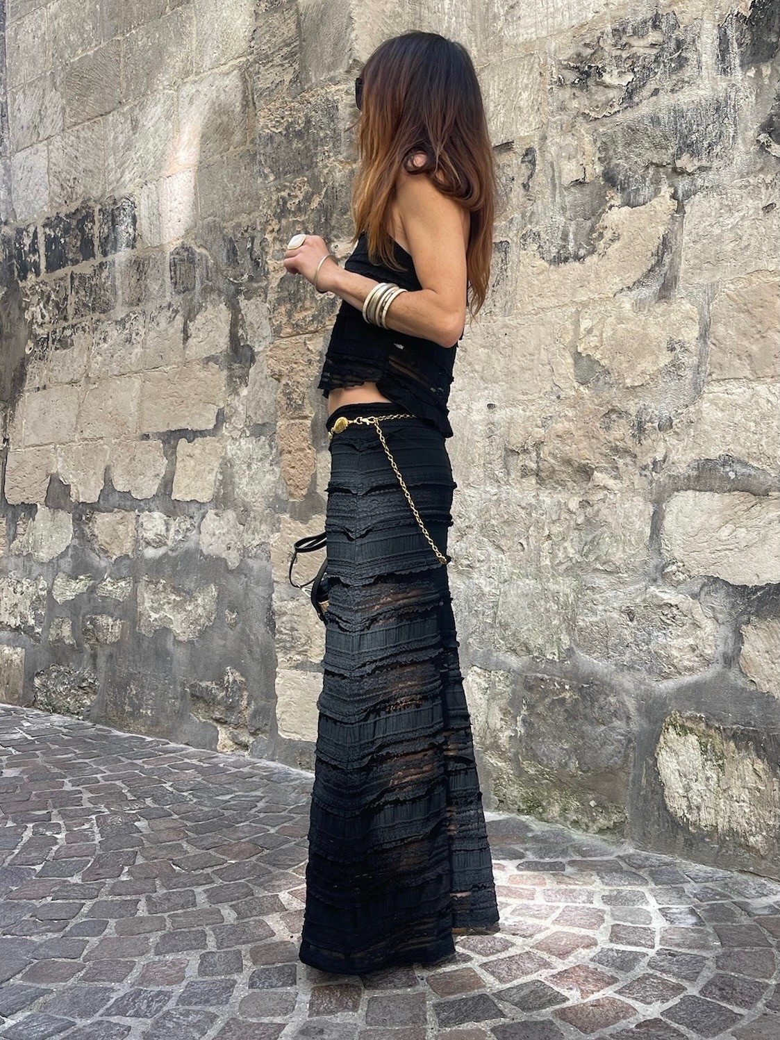 Ensemble noir dentelle