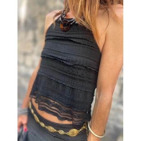 Ensemble noir dentelle