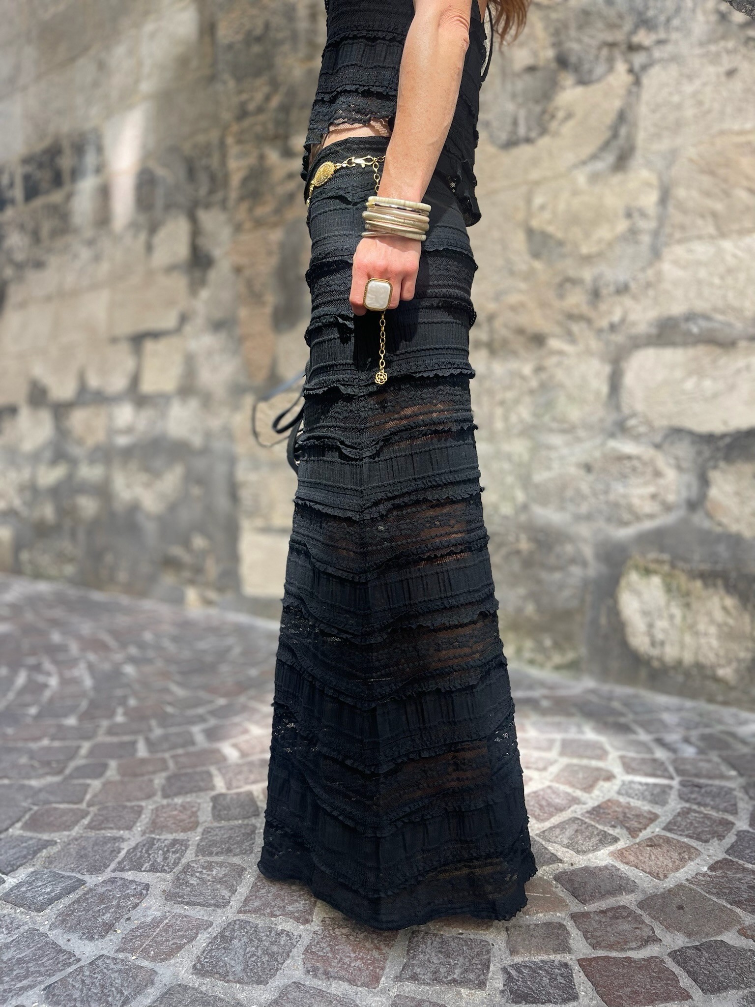 Ensemble noir dentelle