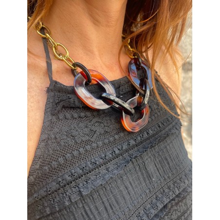 Collier maillons écaillés