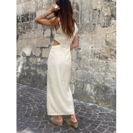Robe longue lin
