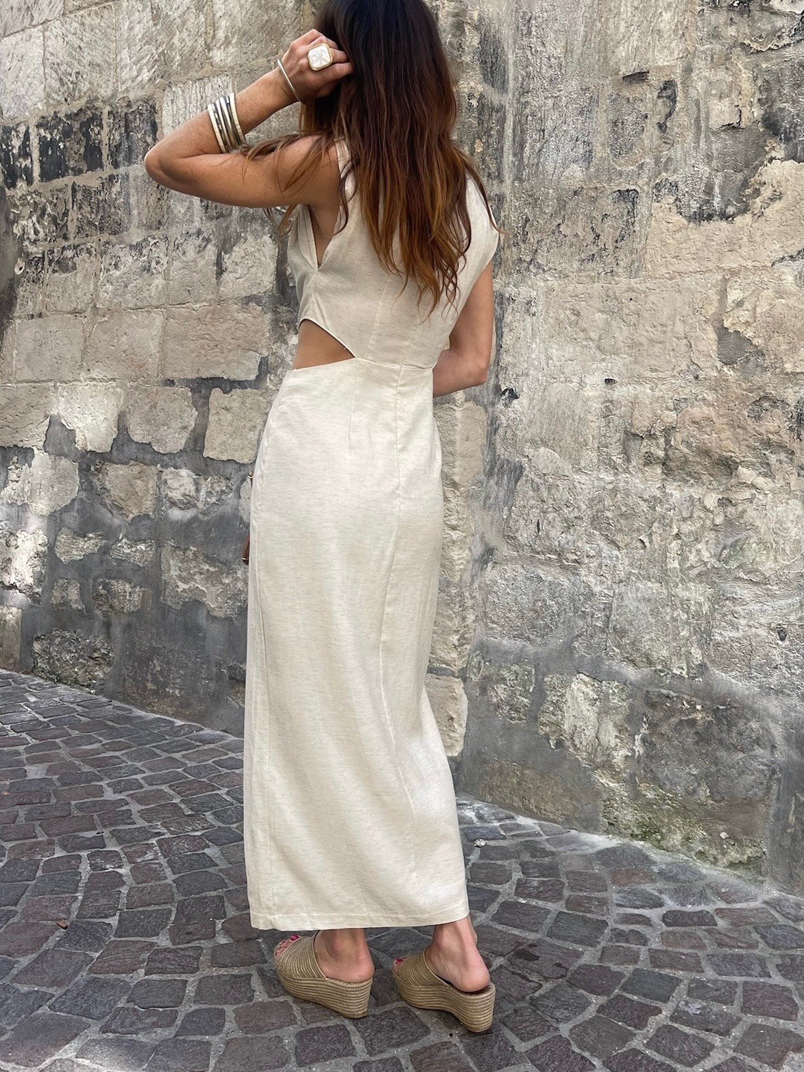 Robe longue lin