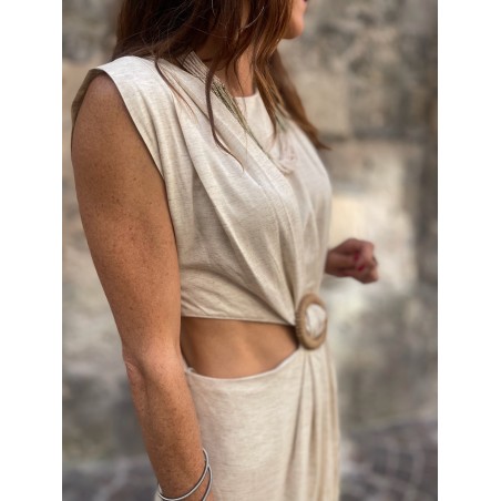Robe longue lin