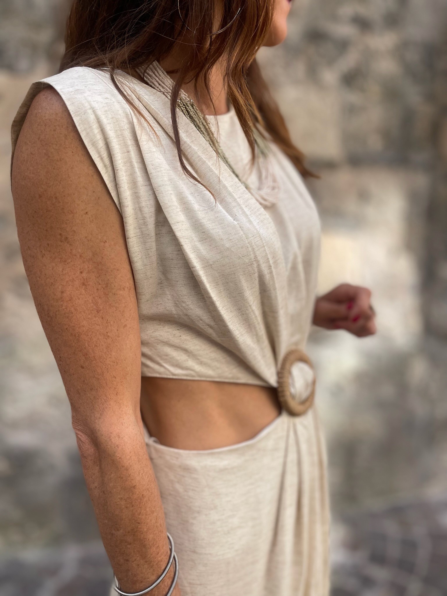 Robe longue lin