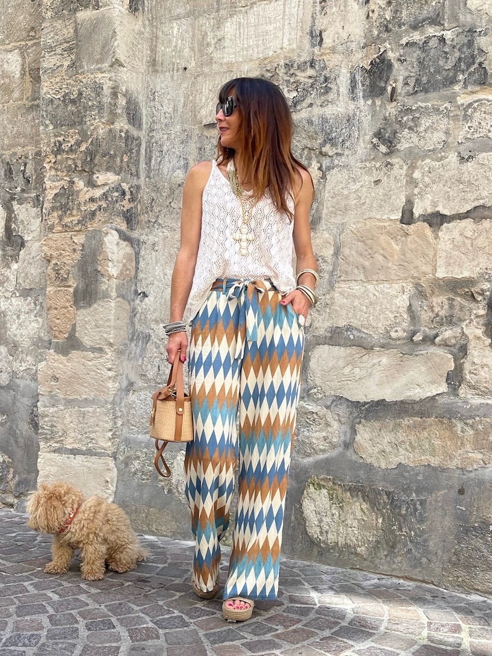 Top crochet écru