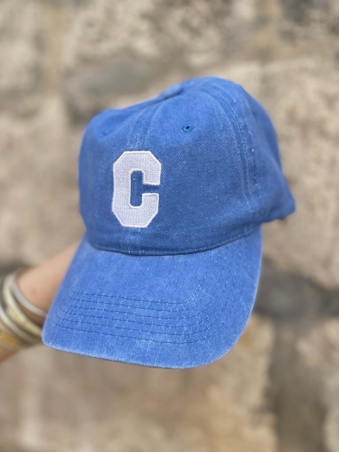Casquette bleu jean