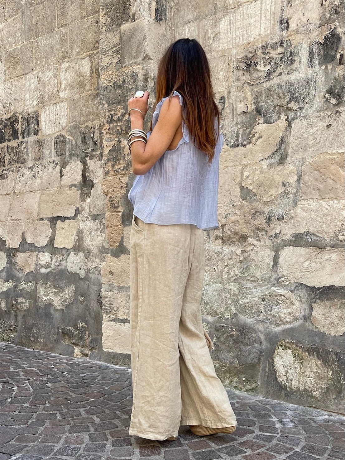 Flare lin camel