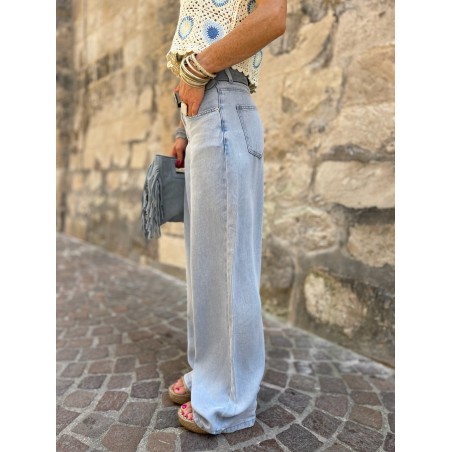 Flare denim fluide