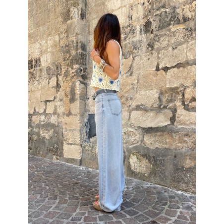 Flare denim fluide