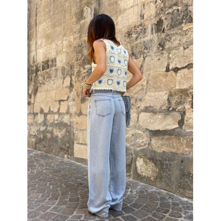 Flare denim fluide