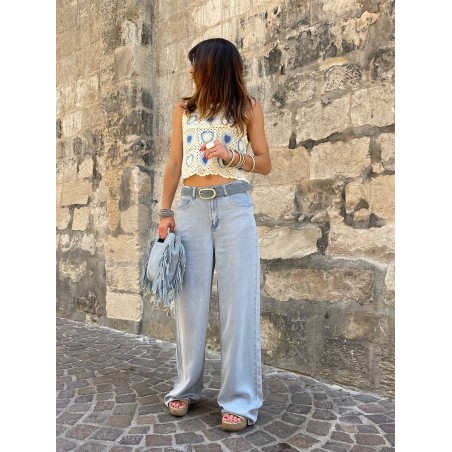 Flare denim fluide