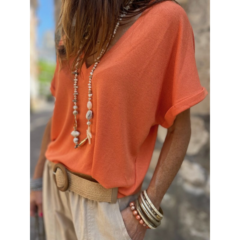 Top orange col V