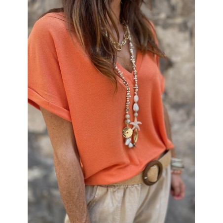 Top orange col V