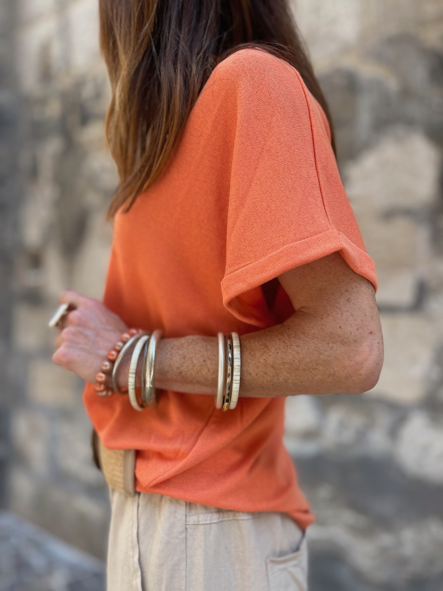 Top orange col V