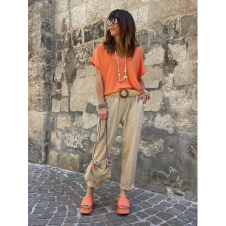 Top orange col V