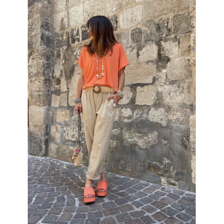 Top orange col V