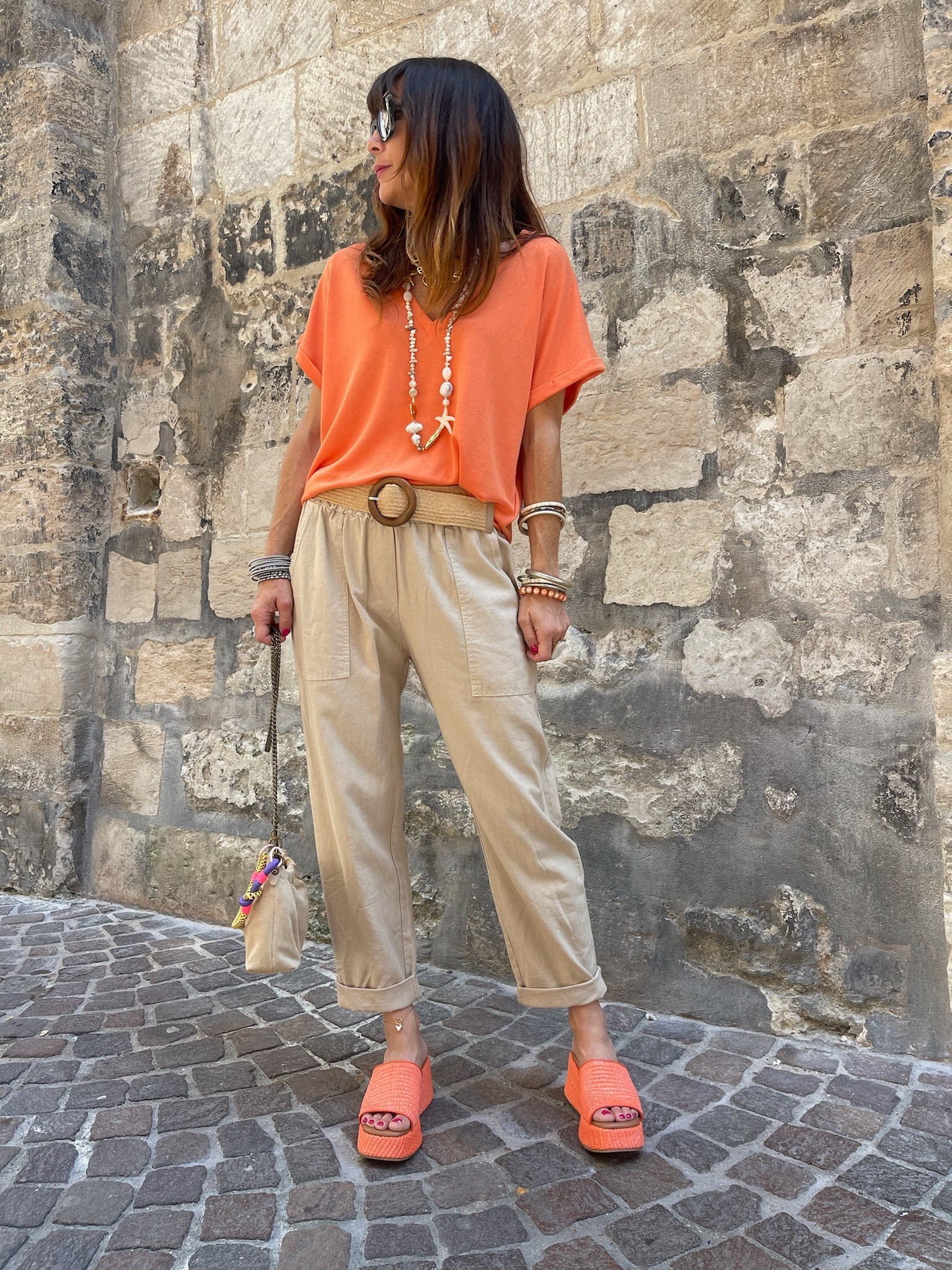 Top orange col V