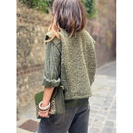 Gilet kaki sans manche