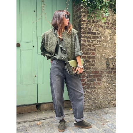 Gilet kaki sans manche
