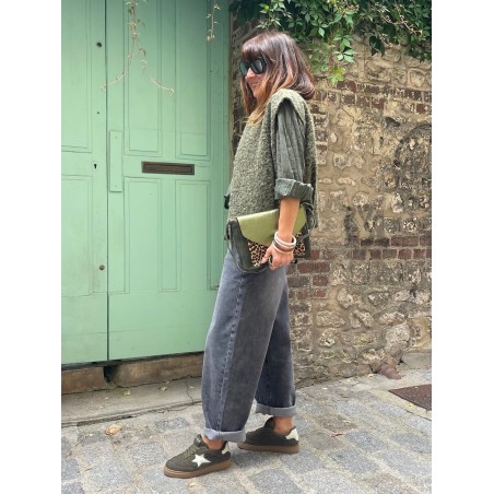 Gilet kaki sans manche