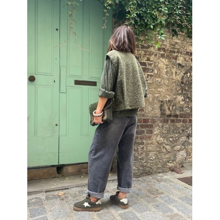 Gilet kaki sans manche