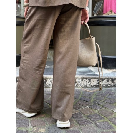 Mini sac cuir beige