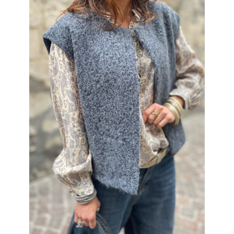 Gilet marine sans manche