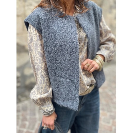 Gilet marine sans manche