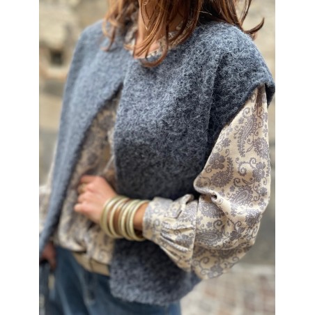 Gilet marine sans manche