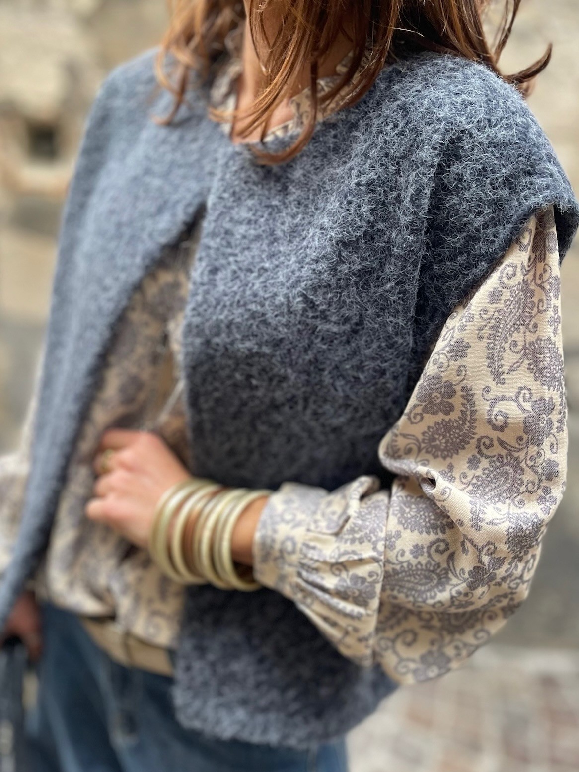 Gilet marine sans manche
