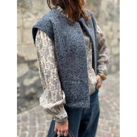 Gilet marine sans manche