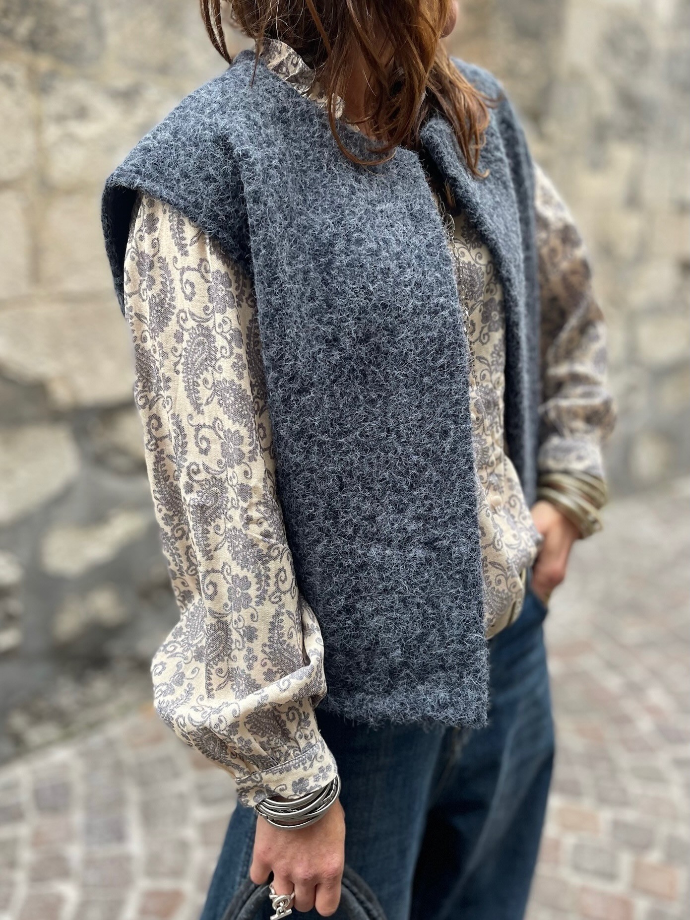 Gilet marine sans manche