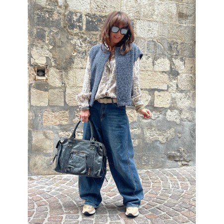 Gilet marine sans manche