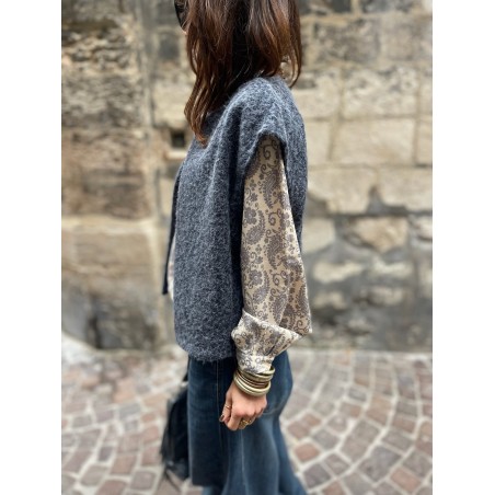 Gilet marine sans manche