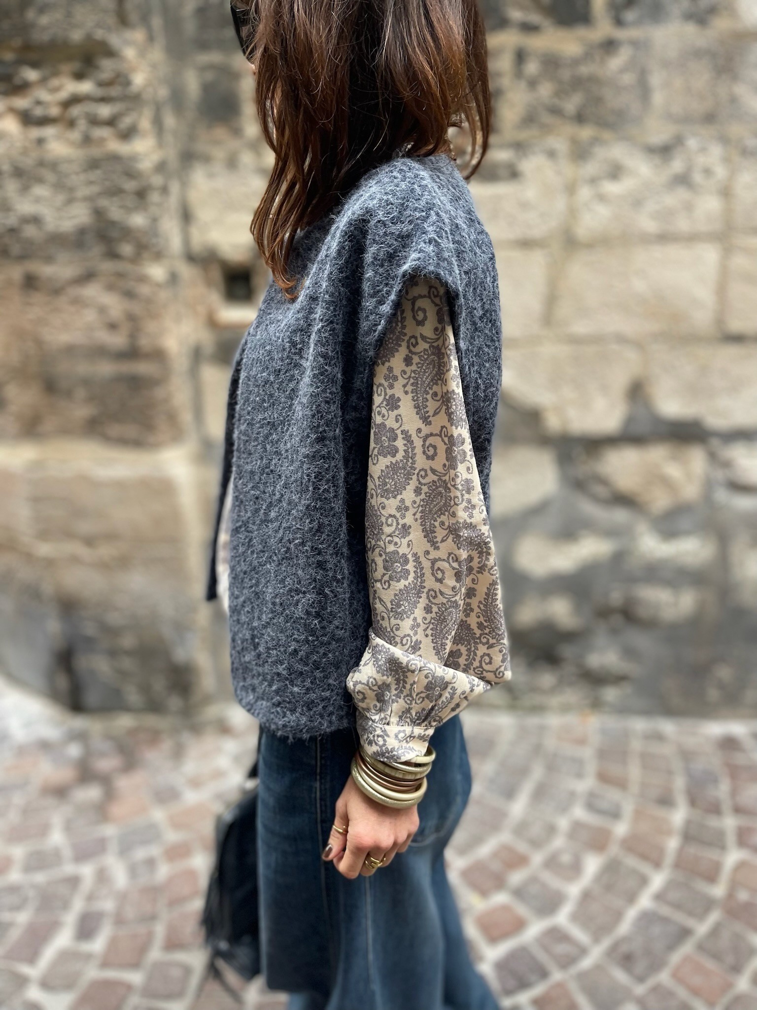 Gilet marine sans manche