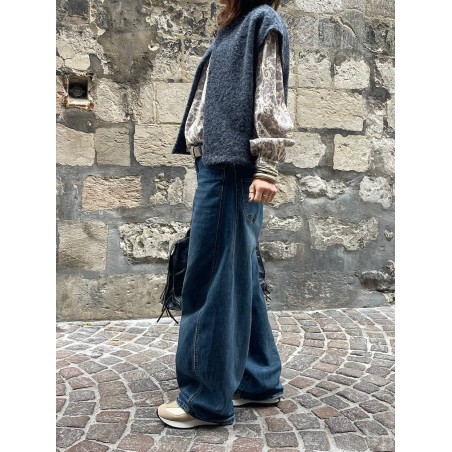 Gilet marine sans manche