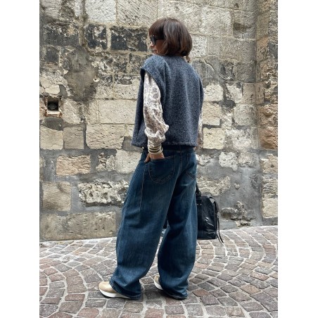 Gilet marine sans manche