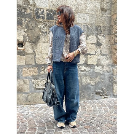Gilet marine sans manche