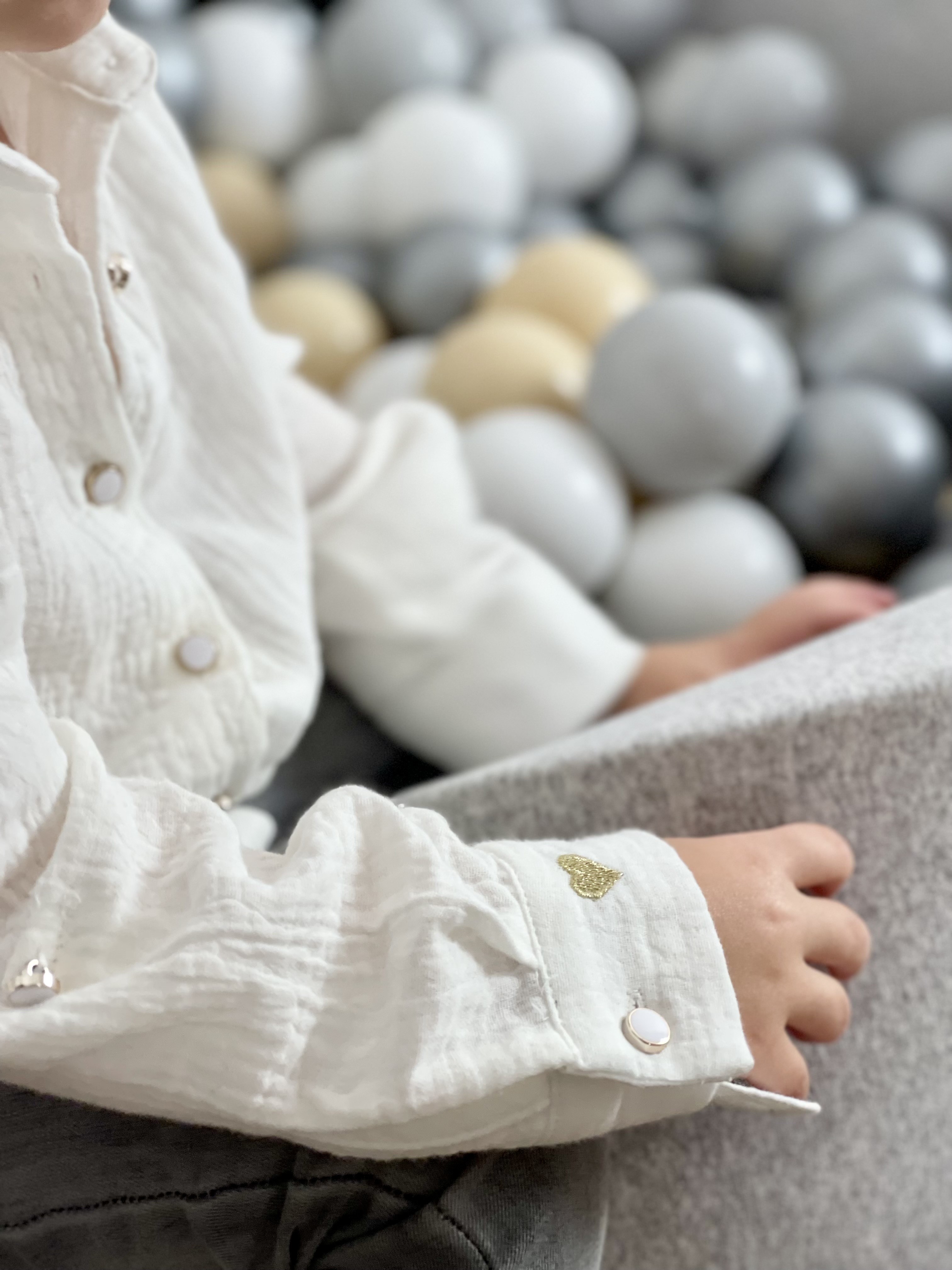 Chemise gaze de coton Blanche