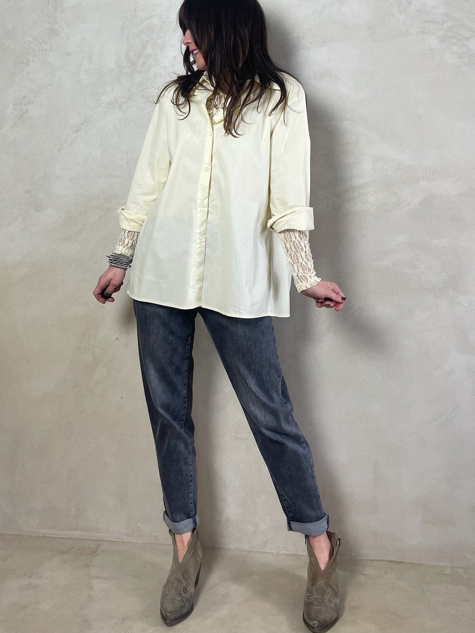 Chemise jaune